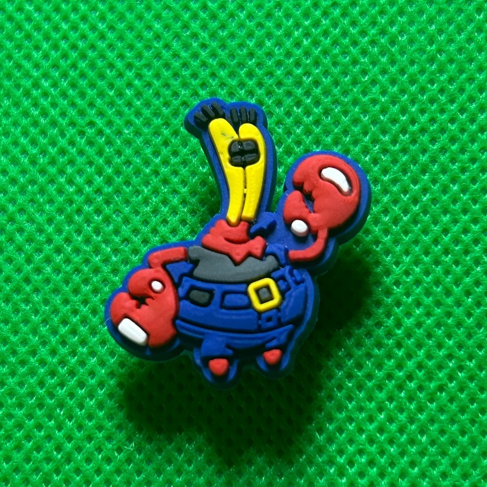 🌼 (5/$10 or 10/$15) NEW “SpongeBob SquarePants” Croc Charm Collection Mr Crabs